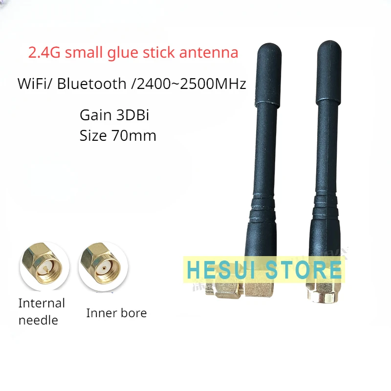 1pcs 2.4G small glue stick antenna WIFI Bluetooth external small antenna ZigBee router module