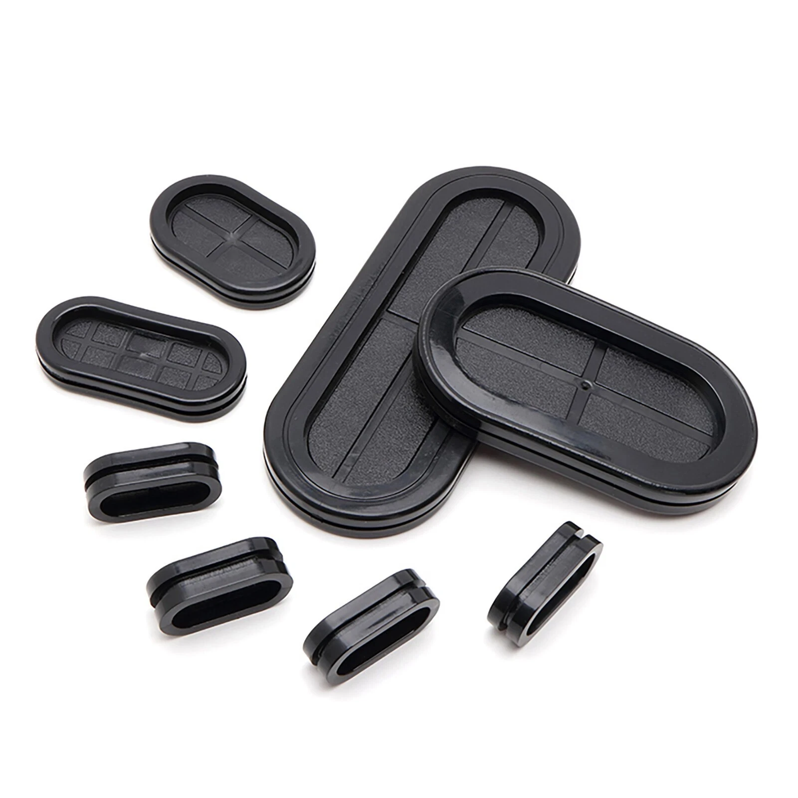 Oval Rubber Blanking Grommets Double Side Closed Blind Plug Bungs Cable Wiring Protect Bushes 13 20 23 24 25 26 30 To 100mm