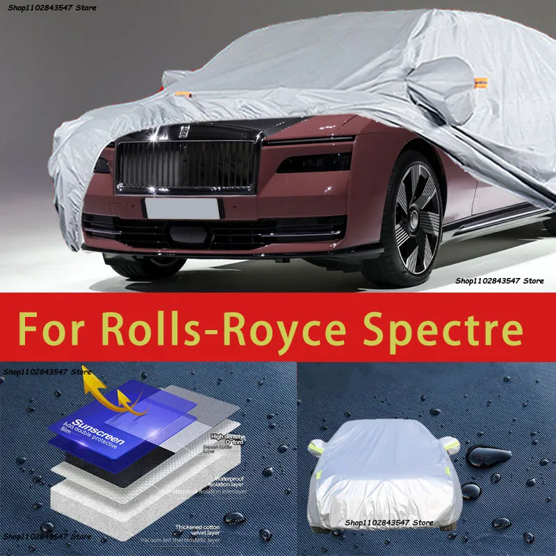 

For Rolls-Royce Spectre Outdoor Protection Full Car Covers Snow Cover Sunshade Waterproof Dustproof Exterior Car accessories