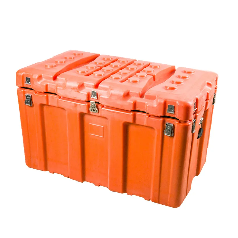 

Design of special air drop rotational molding box for exploration, impact-resistant field driving emergency material box