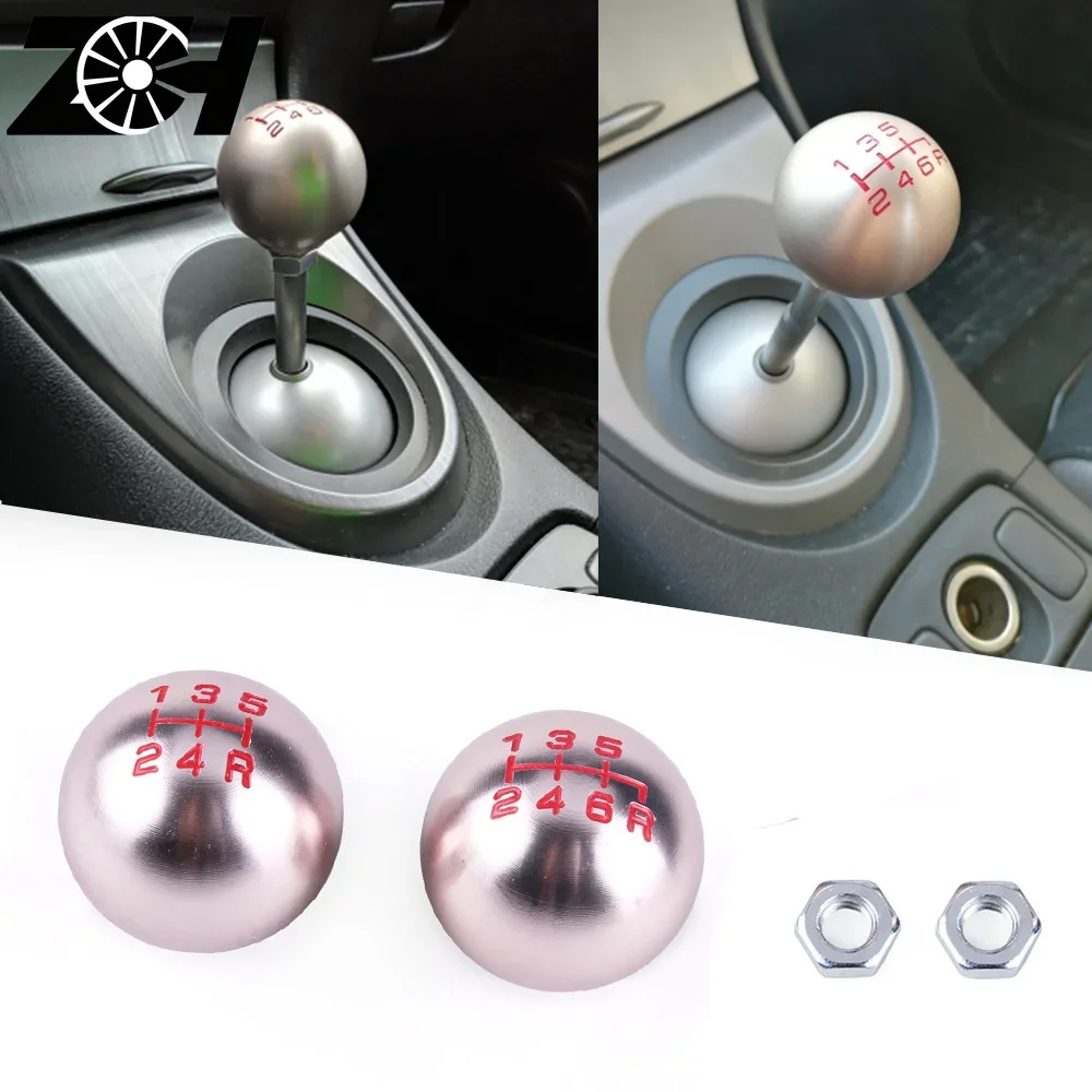 Car Aluminum 5 6 Speed Ball Shape Gear Shift Knob M10*1.5 Fit For Honda Civic City FD2 FN2 EP3 TYPE R DC2 DC5 AP1 AP2 S2000 F20C