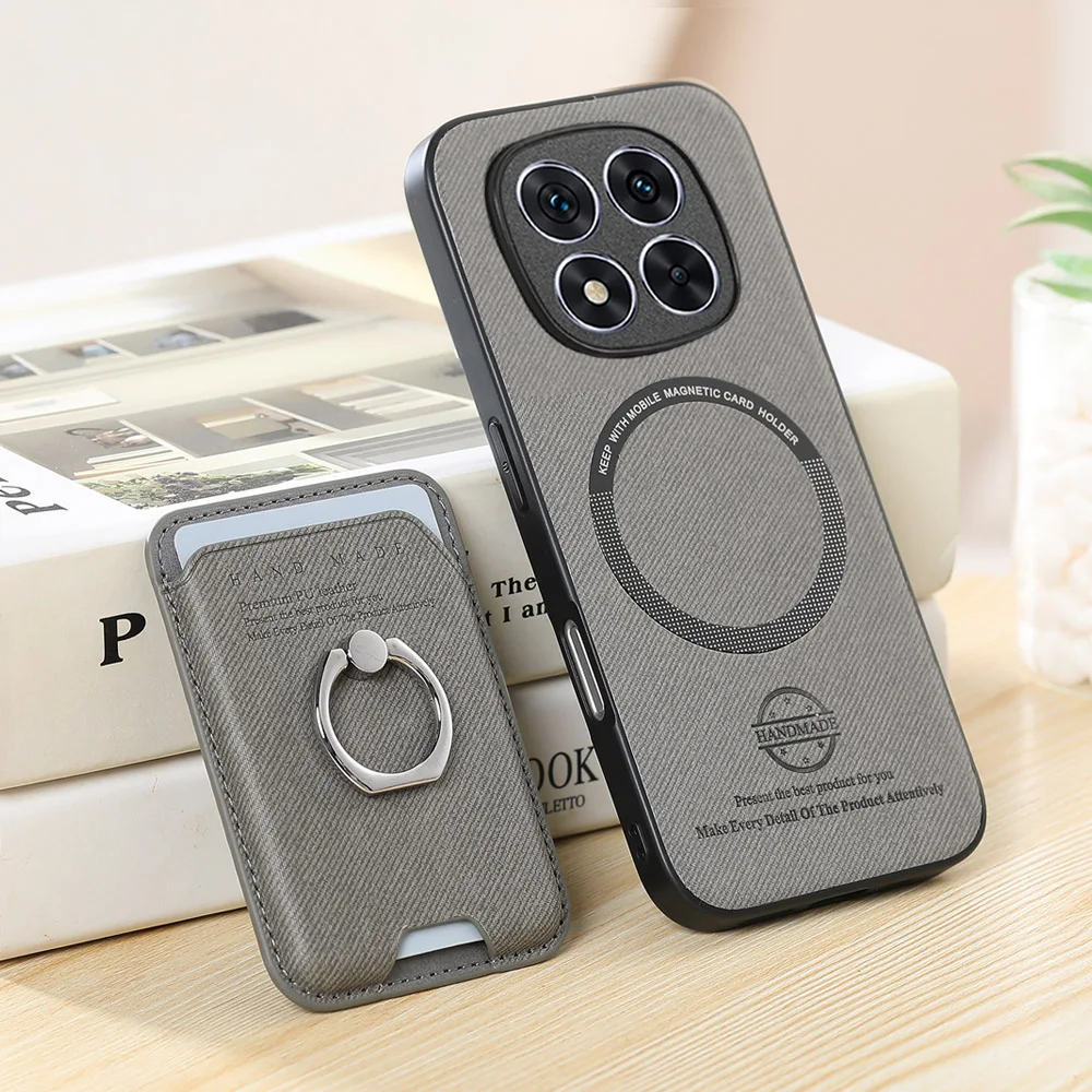 

Для Redmi 14c 14r 13c 4G 5G Роскошный кожаный чехол для карты Funda Xiaomi Redmi Note 14 Pro Plus 2025 Чехол 2 в 1 Магнитная задняя крышка Capa