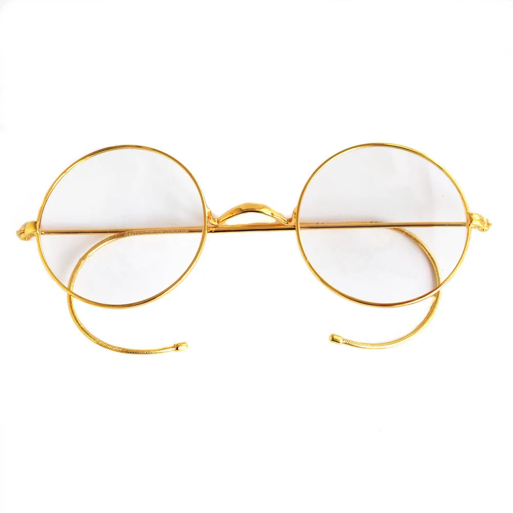 52mm oversize Vintage Gold Round Antique Wire Rim Metal Reading Glasses  Full Rim  +125 +175 +200 +225 +250 +275 +375 +400 +425