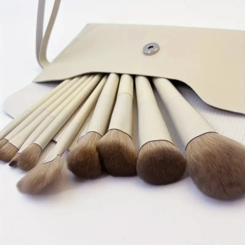 10pcs Makeup Brushes Set Soft Fluff Eye Shadow Foundation Concealers Blending Blush Brush Professional Loose Powder Brushes Set