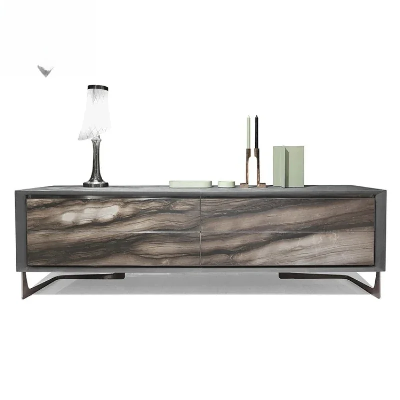 Modern bedroom light luxury drawer storage cabinet Nordic living sofa side cabinet