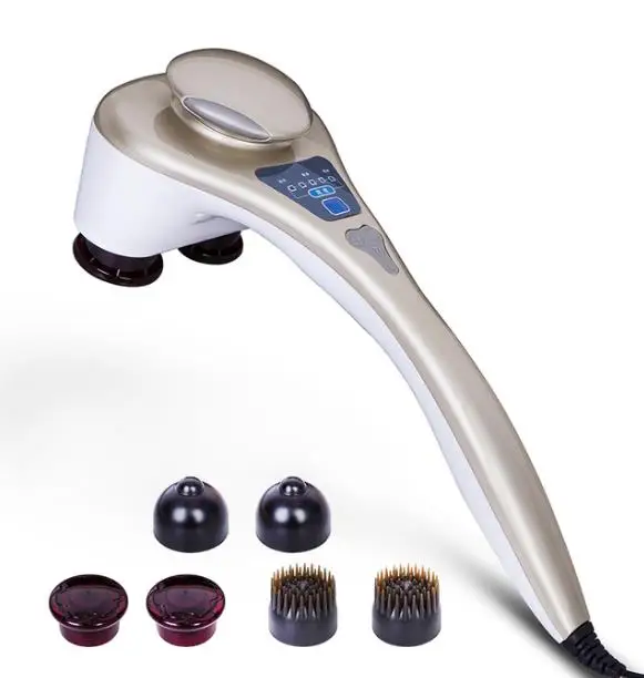 Double slider massage stick dolphin massage device electric cervical vertebra multifunctional the hammer meridiarns internality