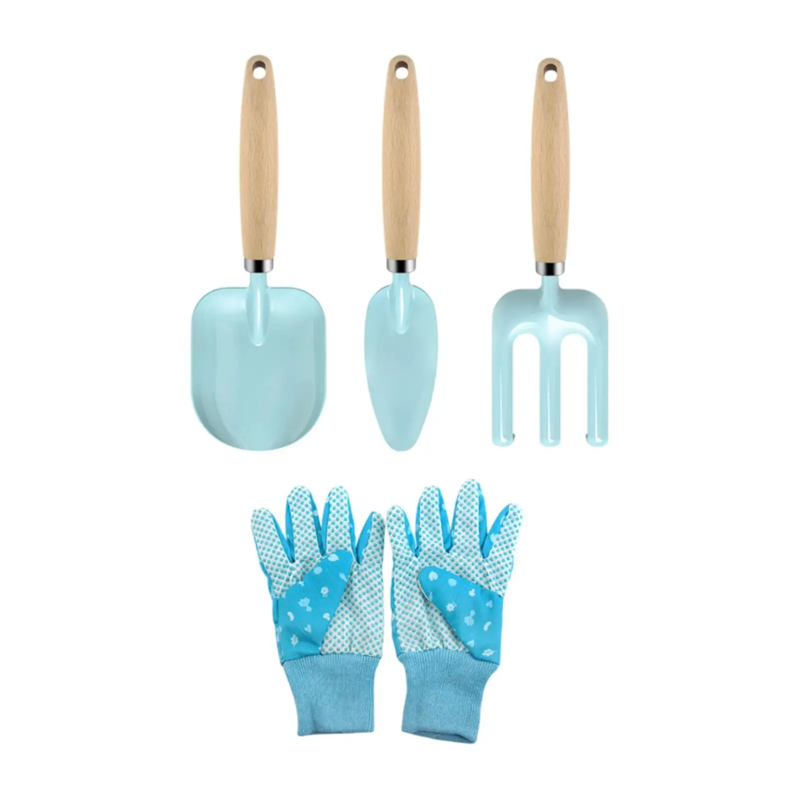 4Pcs Kids Gardening Tools Set Kids Garden Tools for Loose Soil Transplanting