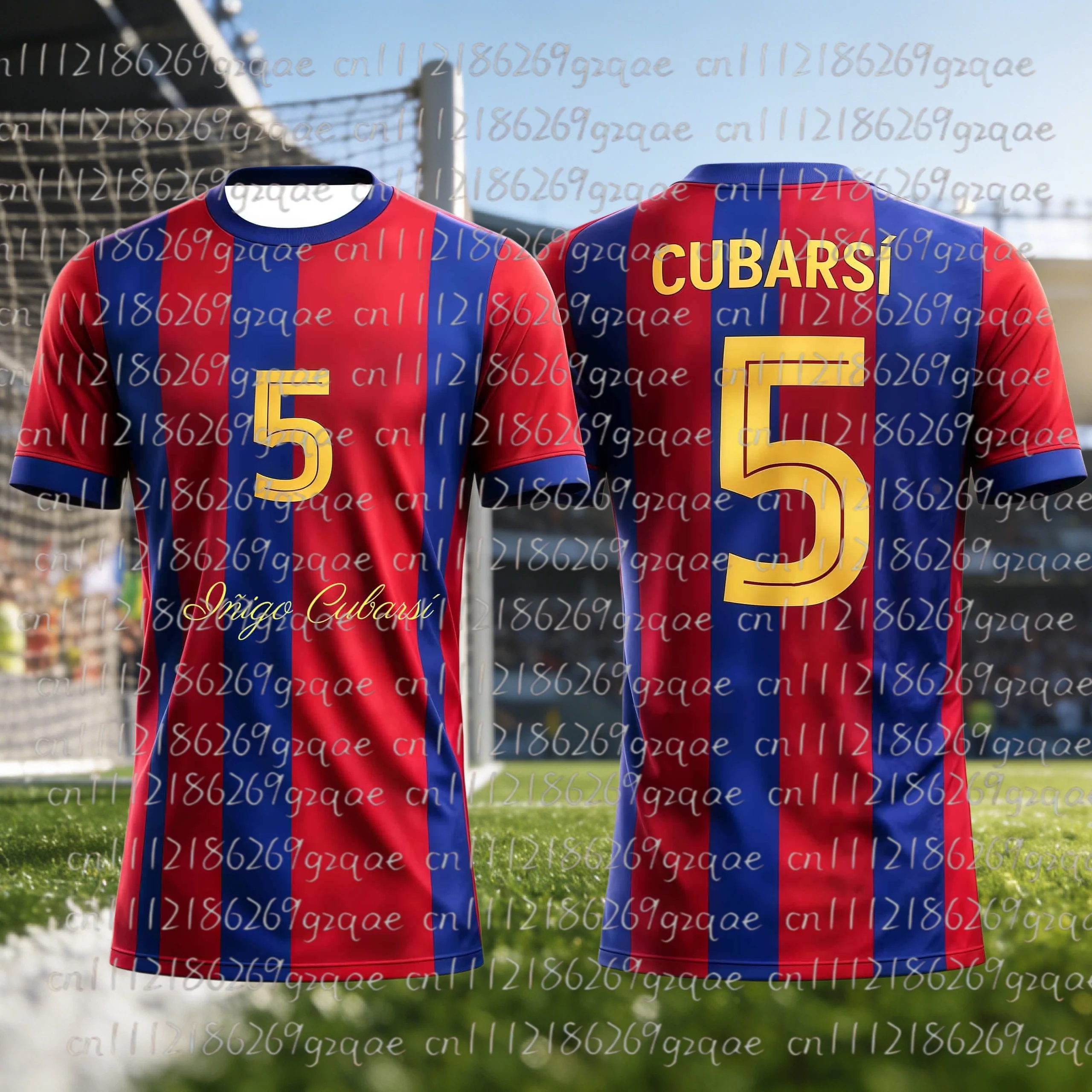 2026 Spain Men No.5 3D Print Tee, Quick-Dry Breathable, Family Sports & Casual Wear
