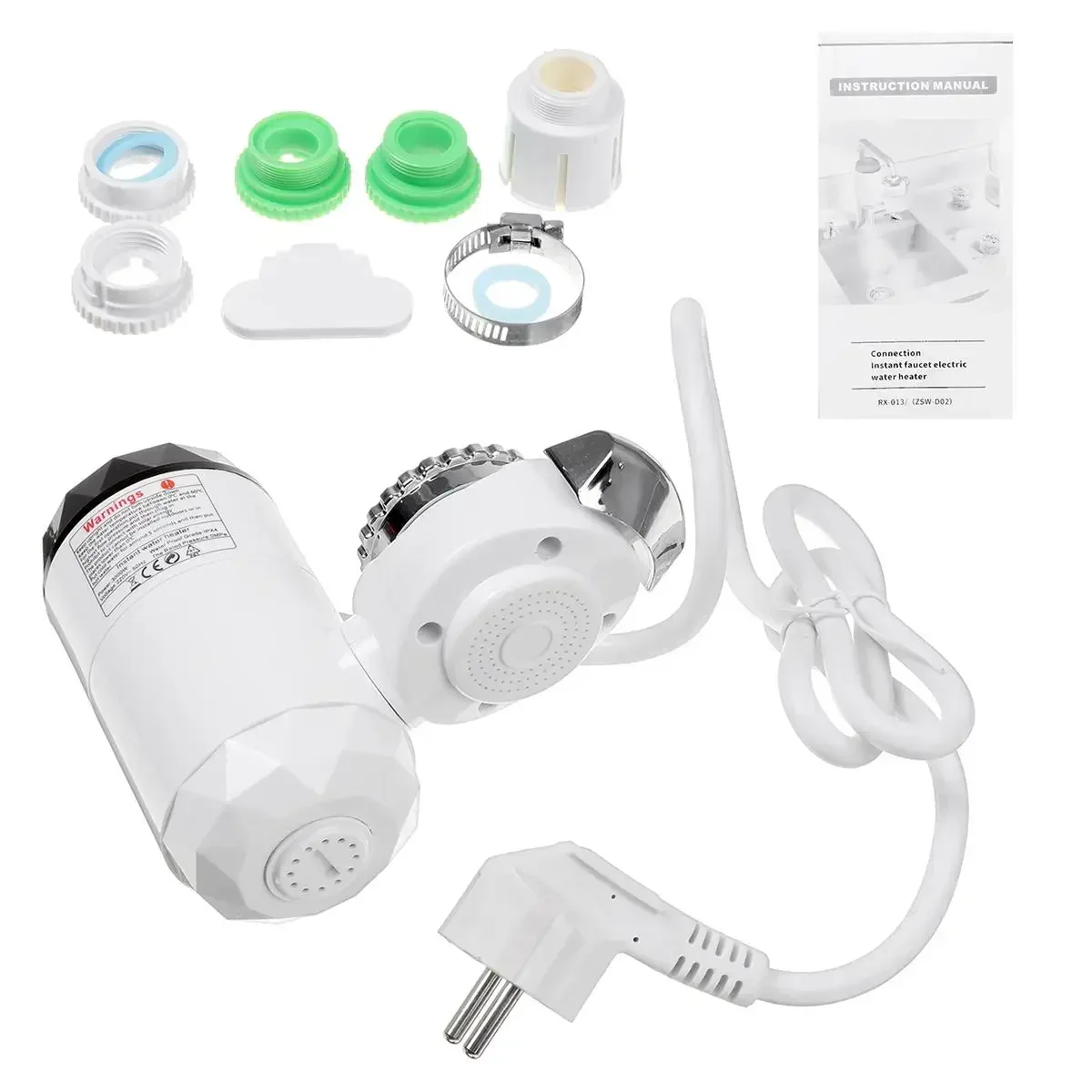 3000W LED 디스플레이 전기 주방 물 난방 탭 인스턴트 온수 수도꼭지 난방 Tankless 온수기