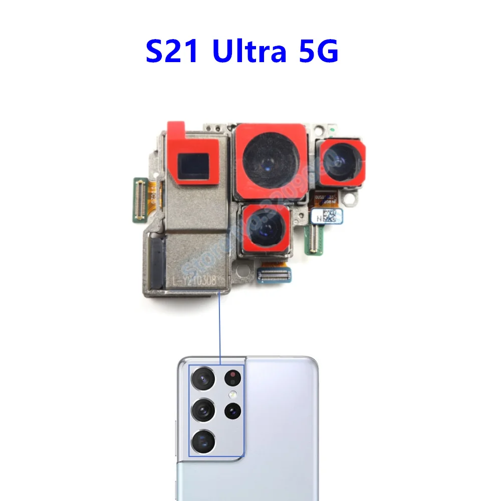 Rear Front Camera For Samsung Galaxy S21 Ultra 5G G998B G998U Frontal Selfie Back Backside Camera Module Spare Parts