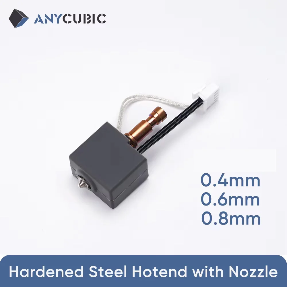

ANYCUBIC 0.4mm 0.6mm 0.8mm Quick Release All Meta Hardened Steel Hotend with Nozzle for Kobra S1 Combo for Kobra 3 Max