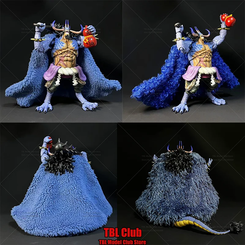 

1/12 Scale Male Clothes Blue Fur Cloak ONE PIECE Kaidou Beast Pirates Viceroy For SHF 6-inch Action Figure Soldier Scene Props