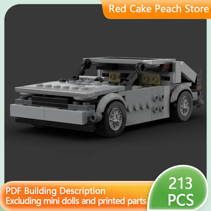 

Speed Racing Car Model MOC Building Bricks DMC-12 Sports Car Modular Technology Children Holiday Gifts Assemble Toys Suit