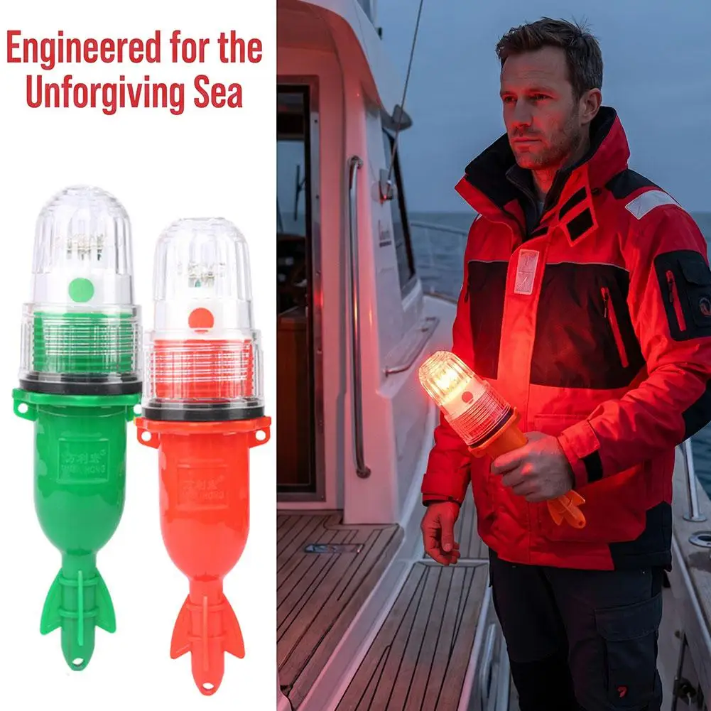 IP67 Wasserdichte Marine-Notfall-Signalleuchte Hochsichtbare LED Elektronische Bootsfackel für Fischernetz-Boje Kajak-Sicherheit – Detail 5
