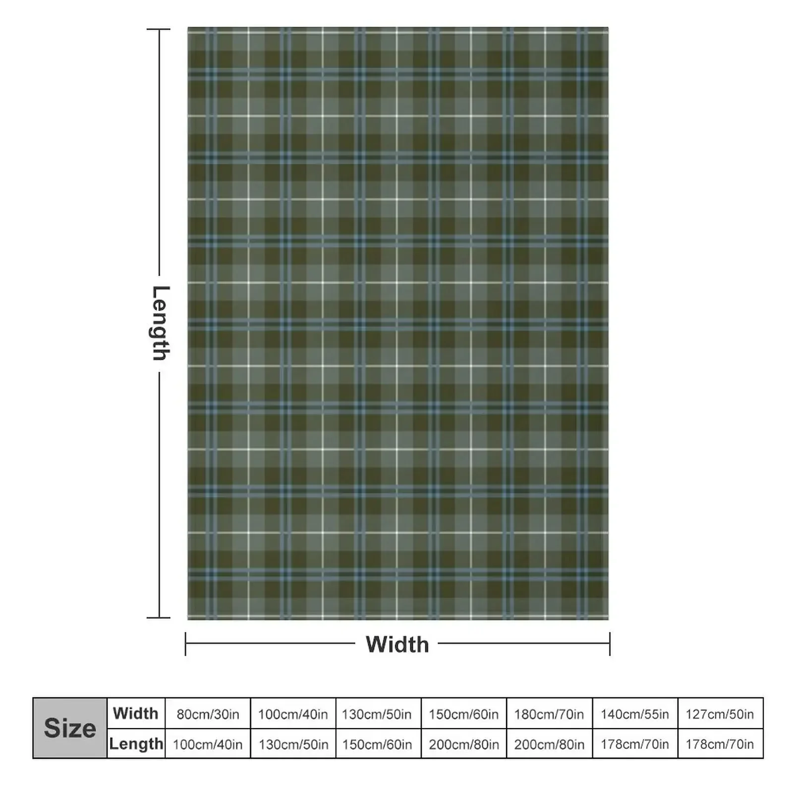 Clan Douglas Tartan (Weathered) Throw Blanket Thins Giant Sofa Decorative Throw Blankets