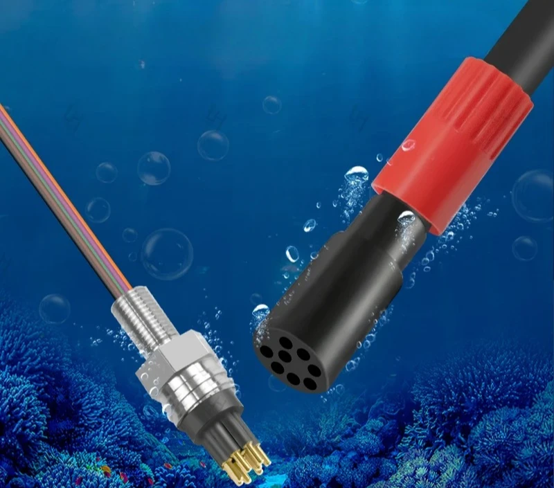 Wet Cable Micro 8Pin MCBH8F Subconn Bulkhead Underwater Connector Socket for Deepsea ROV New Model Marine Pluggable Connectors