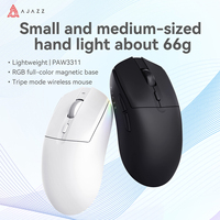 AJAZZ AJ139 V2 MC Wireless Gaming Mouse PAW3311 12000DPI RGB Magnetic Charging Dock Macro Definition Mouse Gamer For Laptop PC