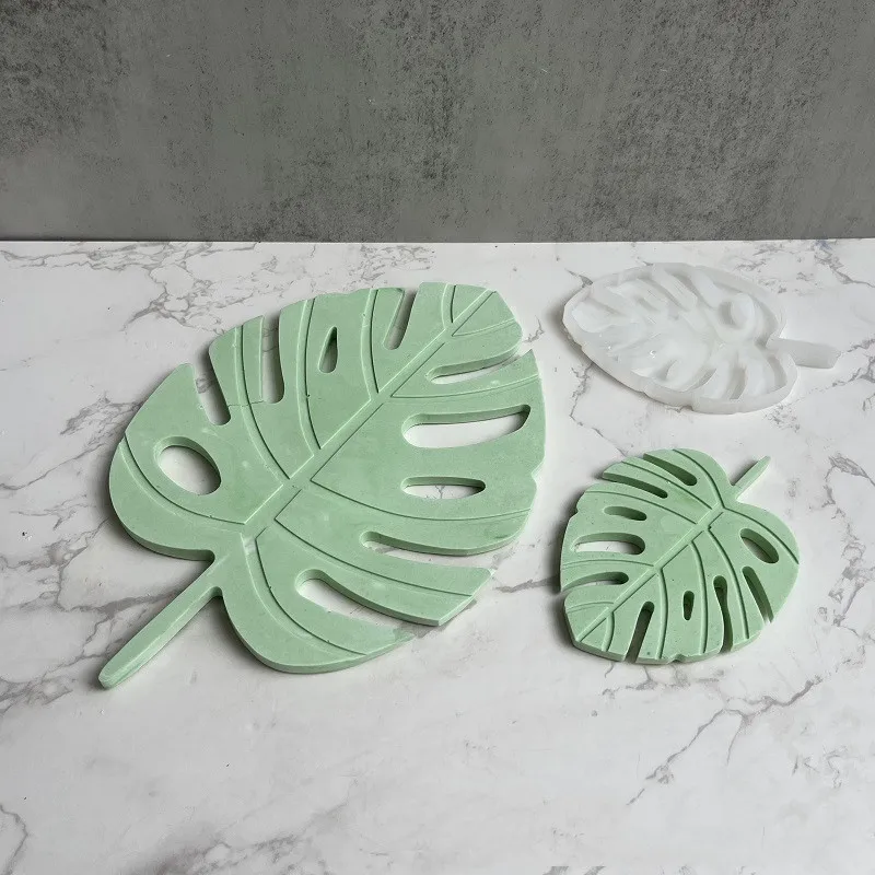 Large Autumn Maple Leaf Coaster Silicone Mould Concrete Epoxy Leaf Tray Mould DIY Crafts Making Materials Gypsum Art Making