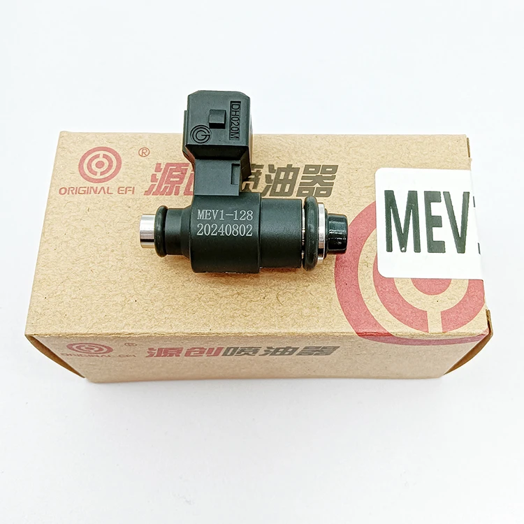 Original Motorcycle Fuel Injector EFI Accessories MEV1-128 200CC-250CC 2 Holes Static Flow 123.5 Fuel Injection Nozzle