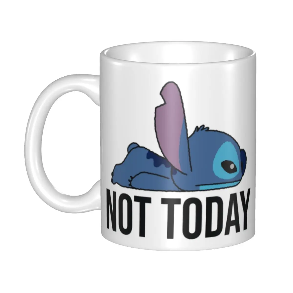 

Кофейные кружки Stitch Not Today Mood, персонализированная керамическая кружка для чая с молоком своими руками