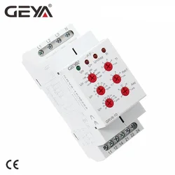 GEYA GRV8-10 36mm Width 3 Phase Voltage Monitoring Relay with Reset Time 0.1s-10s Voltage Relay
