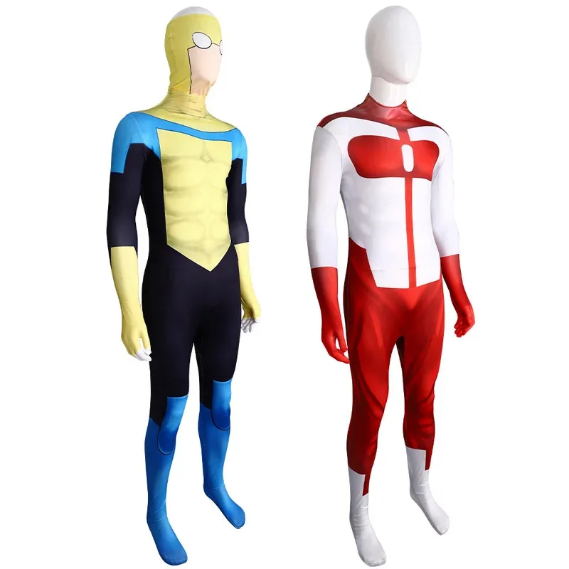 

COSda@Anime Superhero Cosplay Costume Jumpsuit Cartoon Child Adult Zentai Disguise Bodysuit Headgear Cloaks Carnival Halloween O