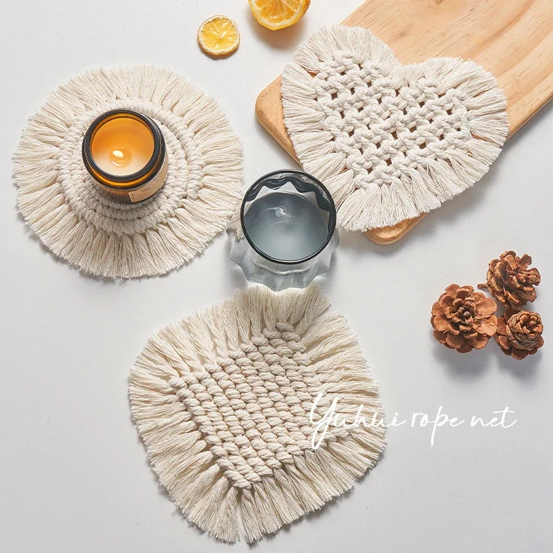 New Coaster Handwoven Home Decor Table Insulation Mat Tea Set Insulation Mat Placemat for Dining Table