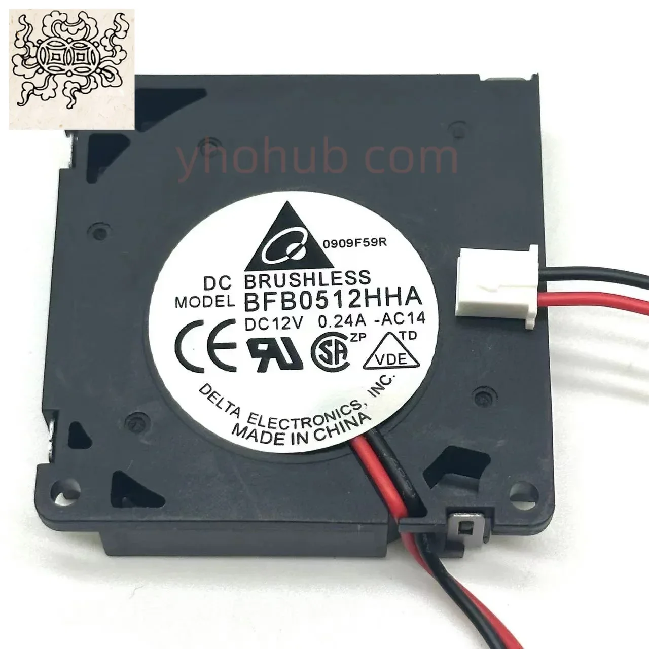 

Ltsf For Delta Electronics BFB0512HHA DC 12V 0.24A 50x50x10mm 2-Wire Server Cooling Fan