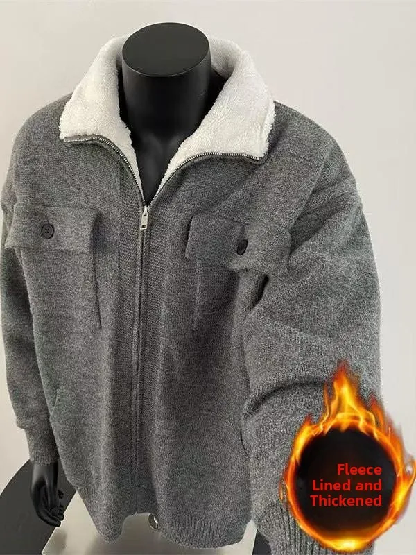 

Зимняя утепленная куртка из хлопкового трикотажа с воротником-стойкой, мужская повседневная рабочая одежда, удобная свободная молодежная модель