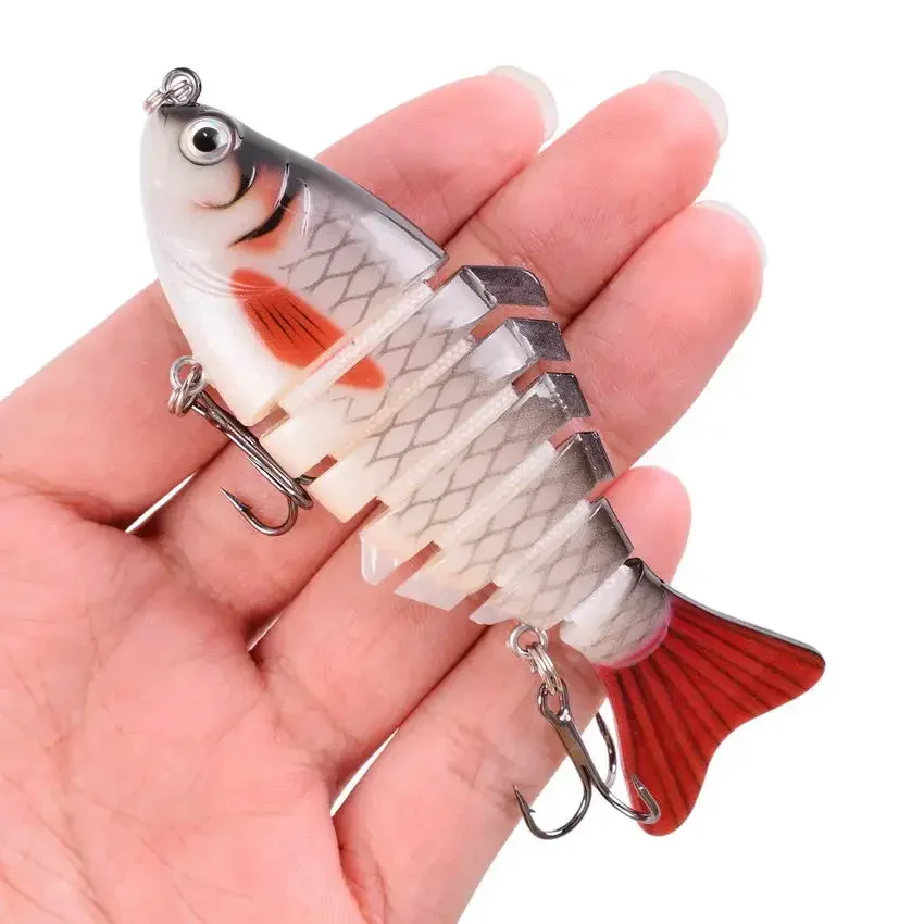 1PCS Fishing Baits Trolling Swim Minnow Wobbler Multi-section Hard Bait 10cm15g Artificial Crankbait Fishing Tackle Goods