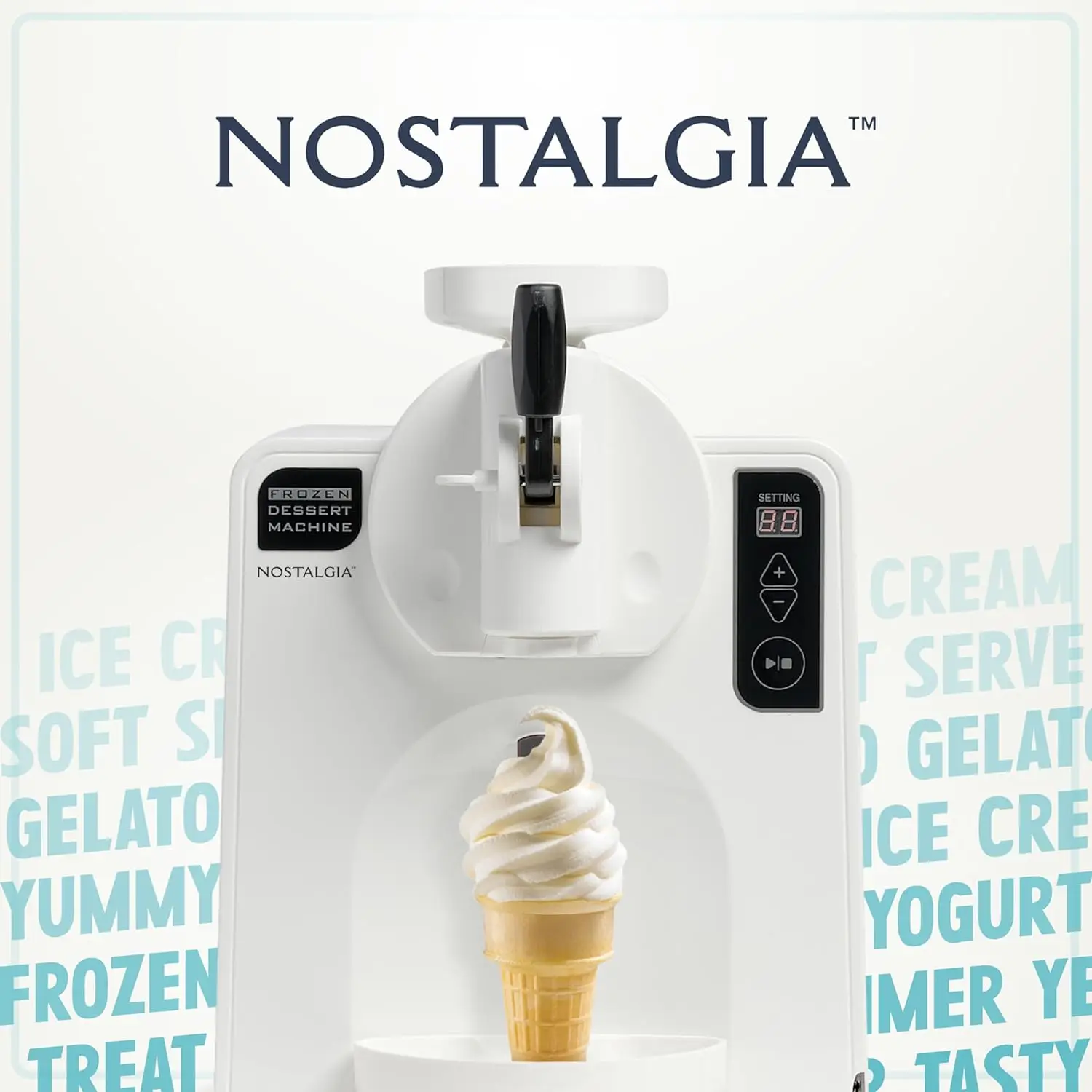 Máquina dispensadora de helados suaves, fabricante de helados para Yogurt congelado, sorbete, bebidas y más en minutos, pantalla LED