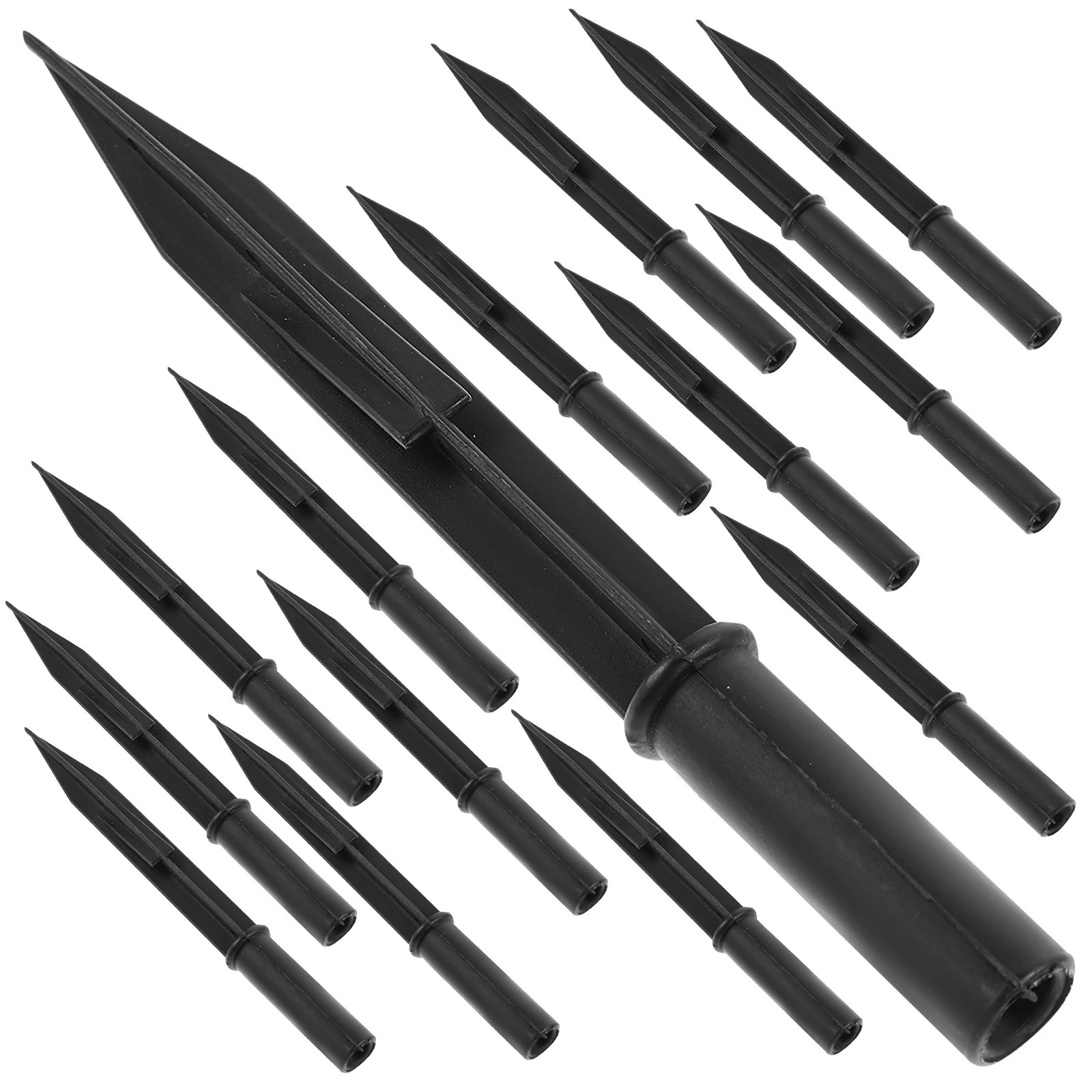 

20 Pcs Stakes For Outdoor Lights Lawn Lights Hollow Plastic Ground Stakes Durable Landscape Light Accessories Garden Decor