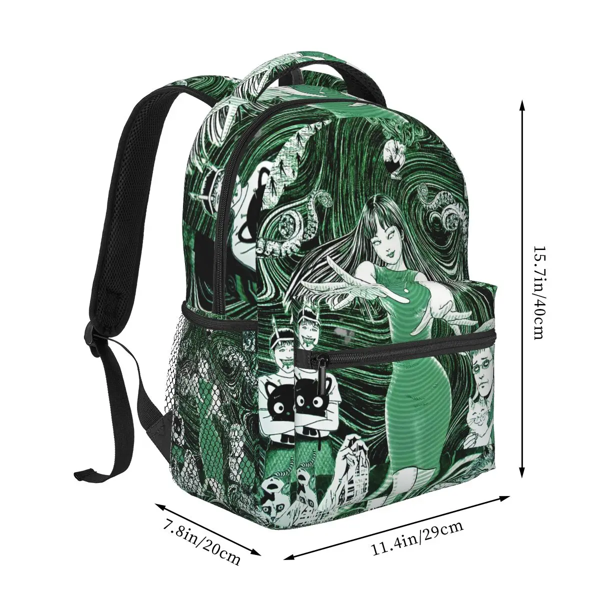 Tomie Junji Ito Horror Anime Comic Pattern Backpack Student Boys Girls BookBag Kids School Bag Shoulder Bags for Men Women