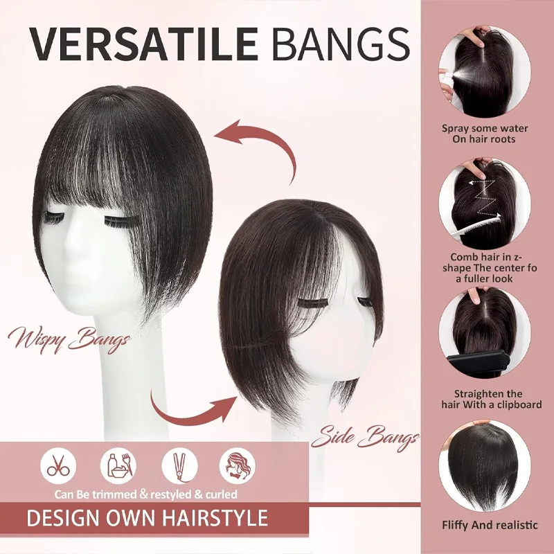 Prisegami kirpčiukai, natūralių plaukų - Image 5