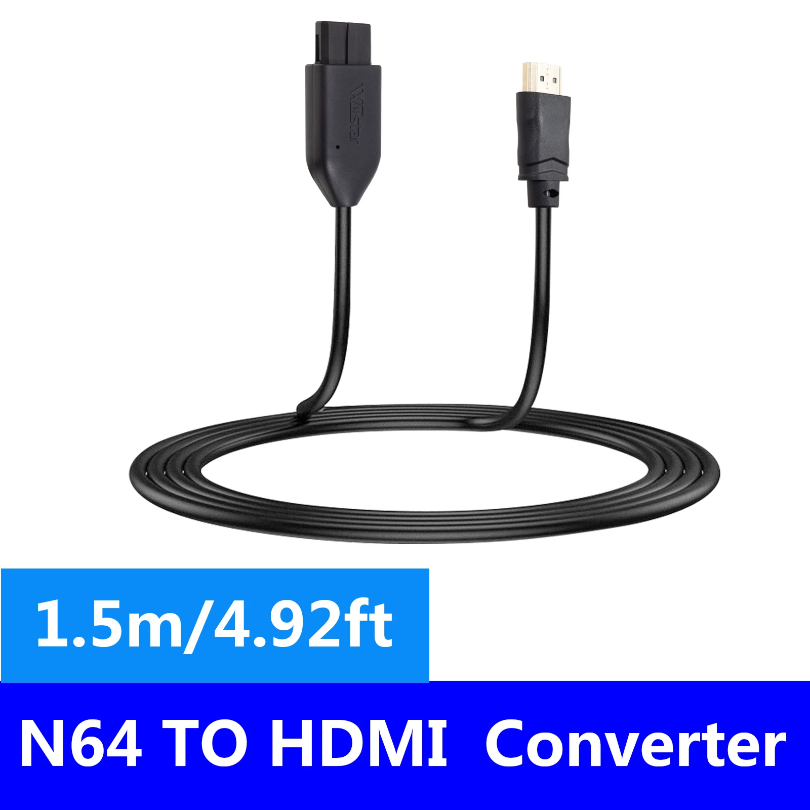 

1.5M/4.92 N64 To HDMI-compatible Video Audio Cable Converter High Definition Link Cable For Nintend N64 S VIDEO SIgnal