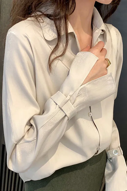 

Блузка женская, свободная рубашка с длинным рукавом, повседневная верхняя одежда