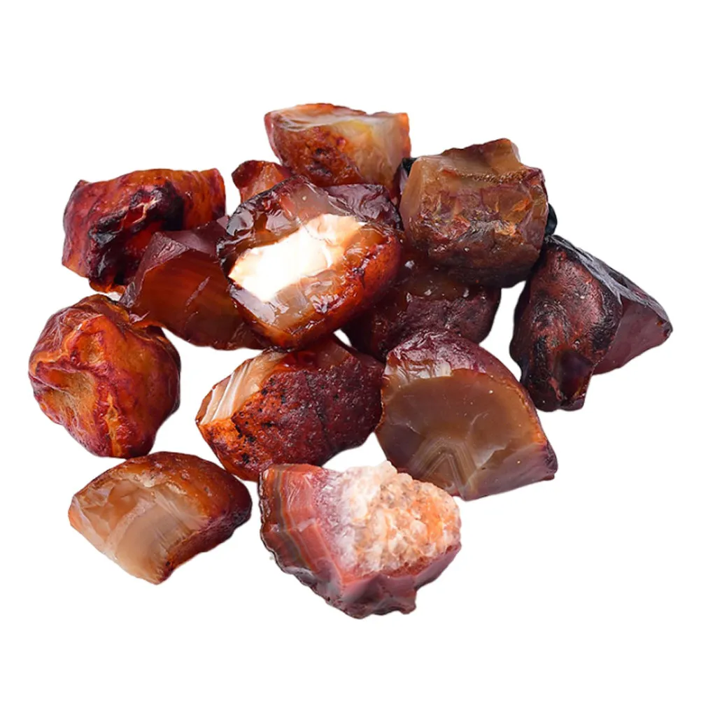 Raw Carnelian Agate Decorative Blocks Display Specimen Diffuser Stones Table Home Craft Decor Set