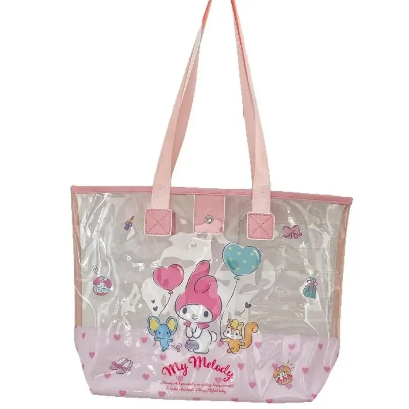 حقيبة كروس هالو كيتي سينامورول كورومي حقيبة كتف ذات سعة كبيرة حقائب محمولة لطيفة على شكل رسوم كرتونية للنساء