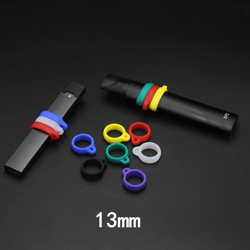 13mm Small Anti-Lost Rope Mini Solid Color Silicone Lanyard Elastic Silicone Lanyard Ring