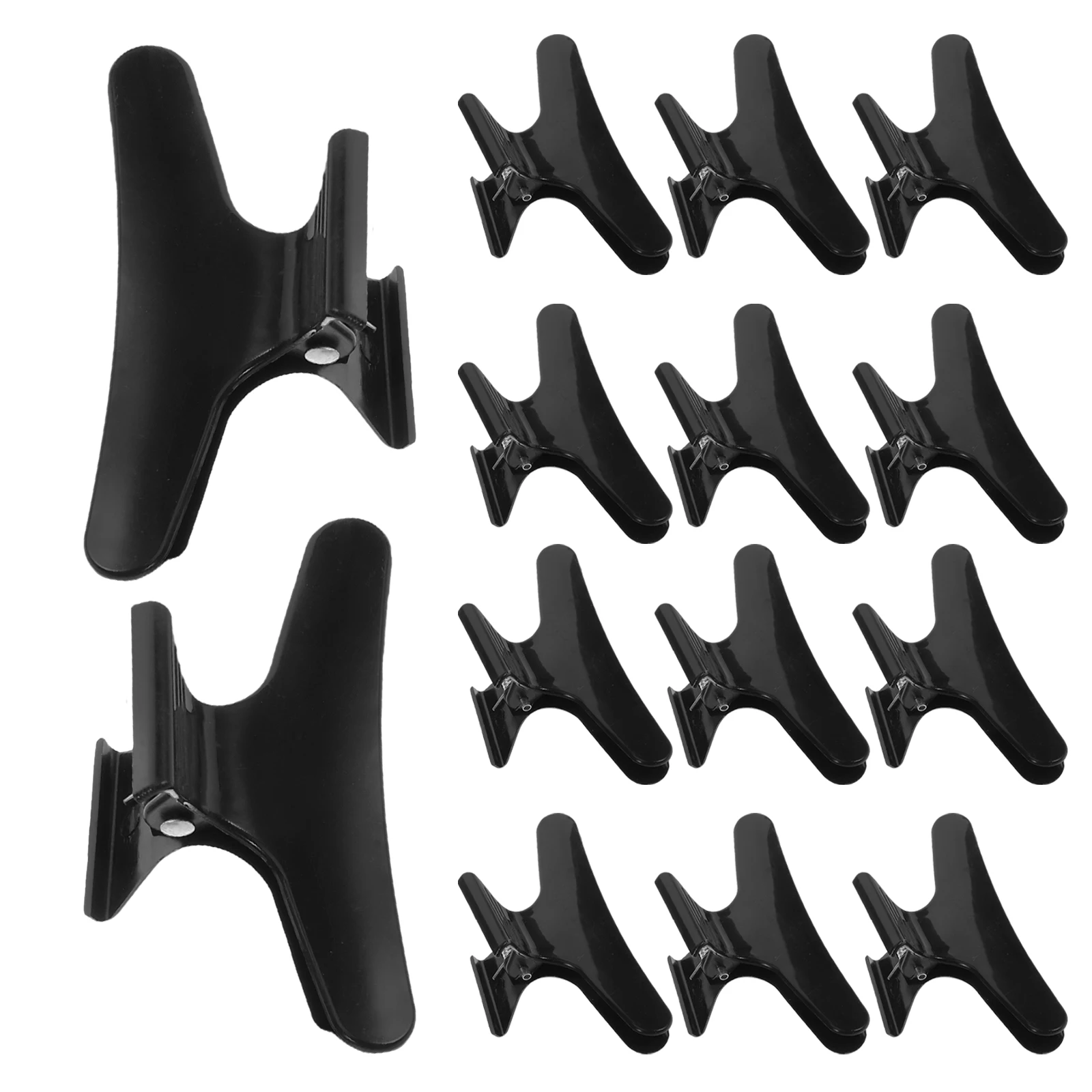 

15pcs Plastic Hair Clips for Styling Women Accessories Girls Butterfly Claw Hairdressing Salon Tools Sectioning Black Color Thin