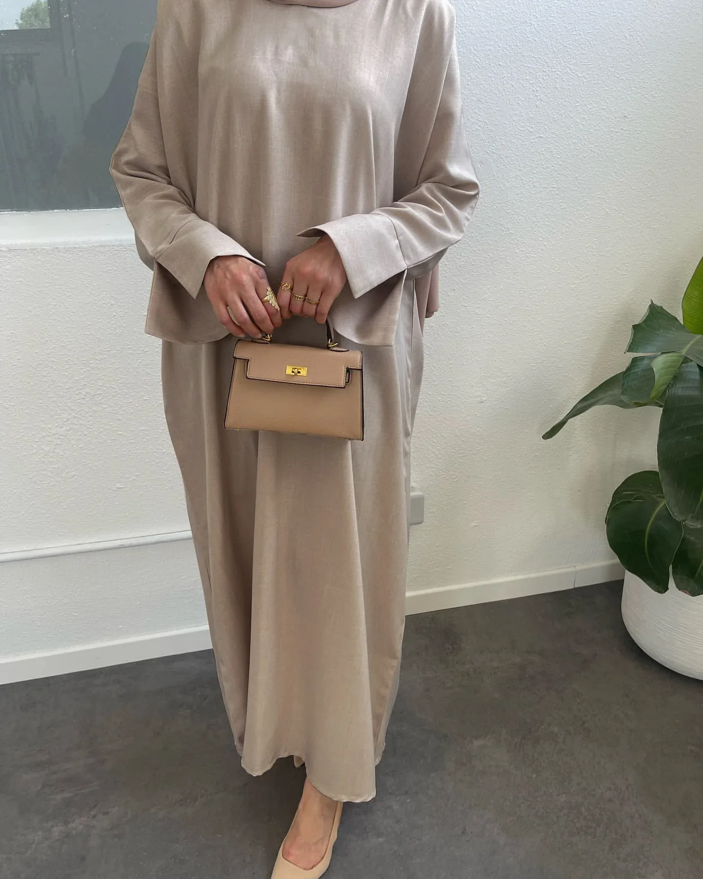 Vestido Hijab Muçulmano de Algodão Fechado para Mulheres, Abaya Luxo, Abayas Turcas, Roupas de Oração do Islã Saudita, Kaftan Casual, Dubai, 2024