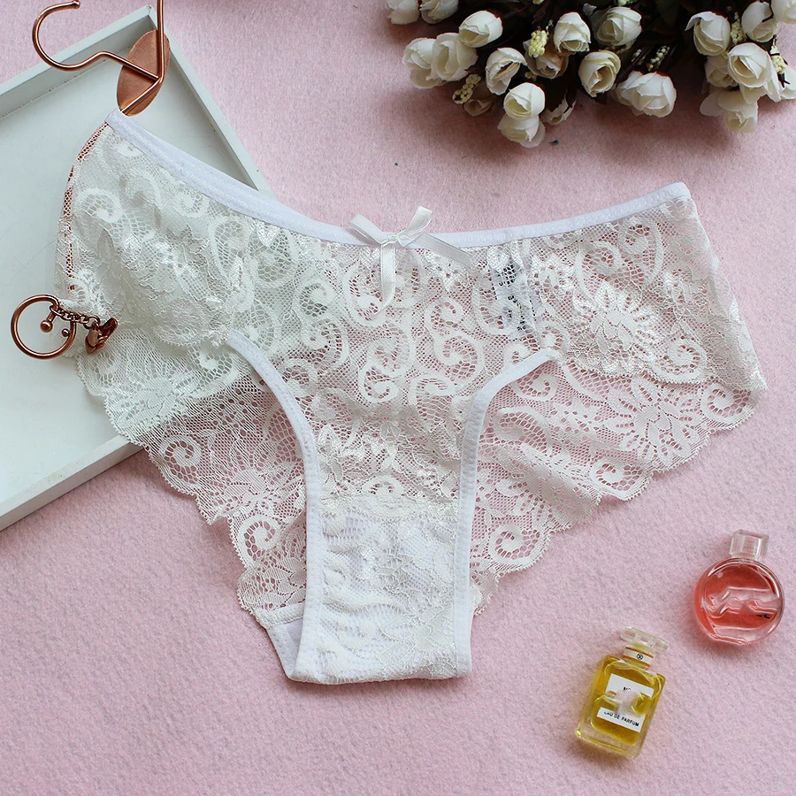 

3Pcs/lot Sexy Lace Panties Briefs for Women Low Waist Underwear Underpant Female bragas mujer ropa interior femenina Free Ship