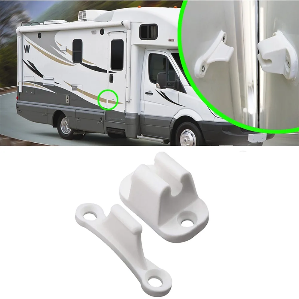 1Set RV Door Retainer Kit T Shape Door Stop Retaining Catch Latch for RV Caravan Camper Motorhome Boat Door Retainer Holder