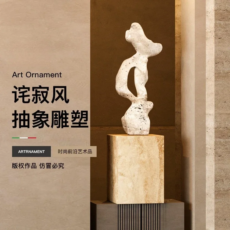 Creative Abstract Sculpture Artwork Ornament Wabi Sabi Wind Model Room Corridor Hotel Decoration