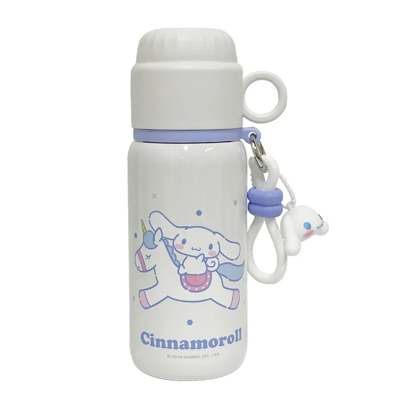 1/2/4pc Sanrio Kuromi Melody Children's Insulated Water Bottle Thermos Bottle for Boys Girls 460ML Straw Water Cup for Students