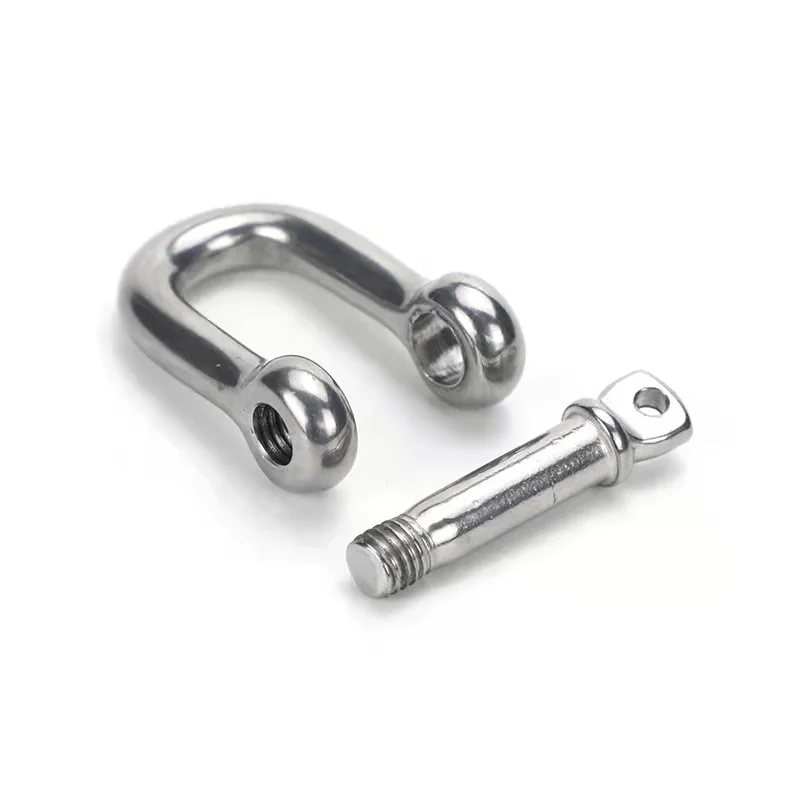 1 pcs 316 stainless steel Dee shackles D shackle Antirust screw for towing sale lifting and lifting Marine Lug M4-M32