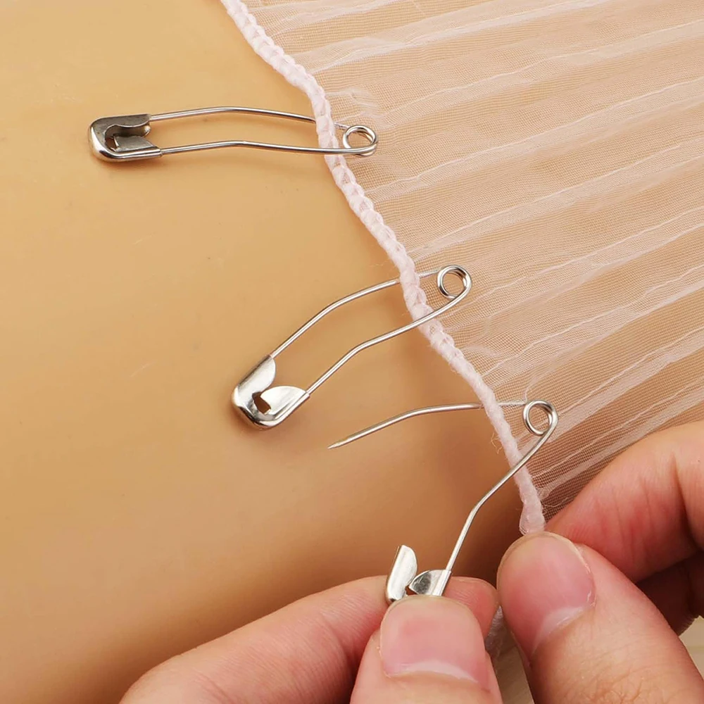 50pcs Curved Safety Pins Sewing Quilting Basting Pins Bent Safety Pins Accessories for Crafting Quilting Knitting Sewing - Image 2