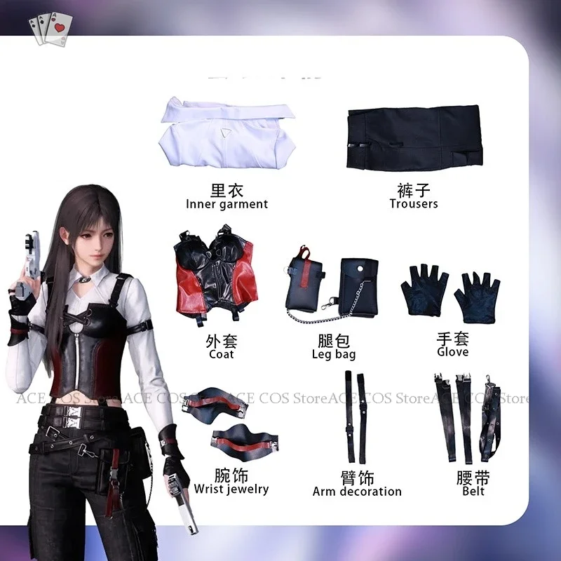 Love and Deepspace Hunter Protagonista Eroina You Costume Cosplay Parrucca Evolver Anime Abiti Cosplay Halloween Donna Vestito operato