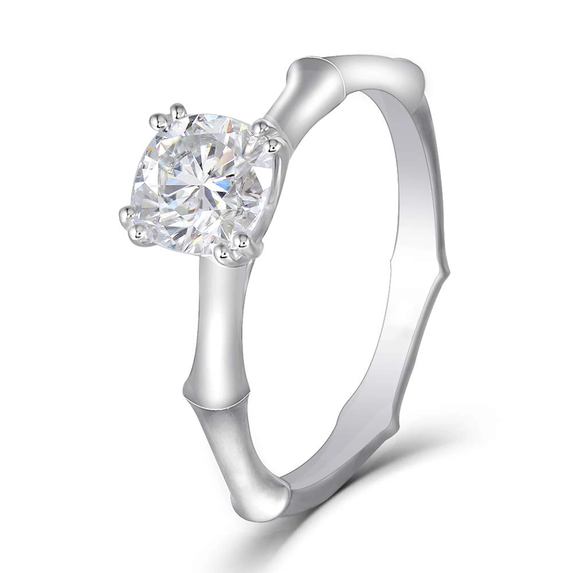 

Seasons of Shine 1ct Cushion Cut Moissanite Engagement Ring for Women 925 Sterling Silver Solitaire Wedding Jewelry Gift