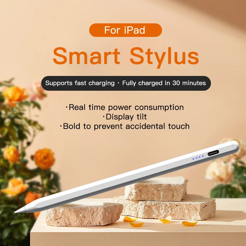 ل أبل قلم رصاص 2 1 النخيل رفض عرض الطاقة ملحقات iPad iPad 2022 2021 2020 2019 2018 Pro 11 12.9 قلم ستايلس صغير هوائي